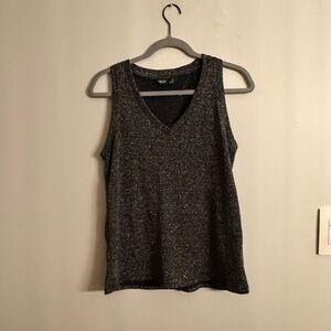 Simply Vera Vera Wang Sparkling Black Tank Top